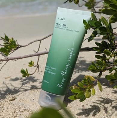 Пінка для глибокого очищення пор Anua Heartleaf Quercetinol Pore Deep Cleansing Foam