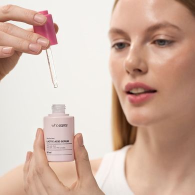 Сироватка-пілінг із молочною кислотою Whocares Gentle Peel Lactic Acid Serum