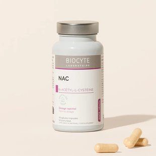 Антиоксидант, впливає на синтез глутатіону Biocyte NAC 590MG New 60 шт