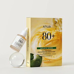 Зволожуюча маска з хауттюйнією серцевидною 80% Anua Heartleaf 80 Moisture Soothing Ampoule Mask