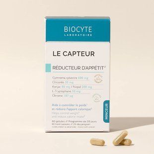 Дієтична добавка для зменшення апетиту та потягу до солодкого Biocyte Le Capteur 60 шт