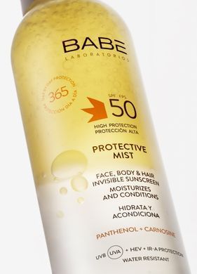Сонцезахисний міст для обличчя, тіла та волосся BABE Laboratorios Protective Mist SPF 50