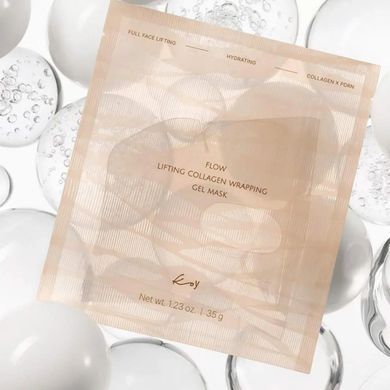 Гідрогелева маска-бандаж з ефектом ліфтингу KOY Flow Lifting Collagen Wrapping Gel Mask