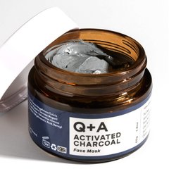 Маска для обличчя "детокс" з активованим вугіллям Q+A Activated Charcoal Face Mask