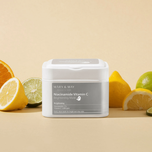 Освітлюючі маски з ніацинамідом та вітаміном C Mary&May Niacinamide Vitamin C Brightening Mask Pack