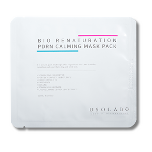 Заспокійлива тканева маска для обличчя USOLAB PDRN Calming mask pack