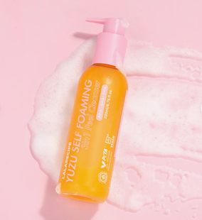 Освітлювальна пінка 3-в-1 для вмивання з екстрактом юдзу LALARECIPE Yuzu Self Foaming 3in1 Cleanser