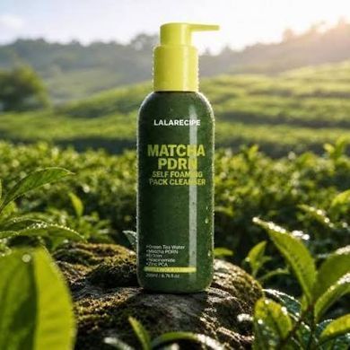 Пінка для вмивання LALARECIPE Matcha PDRN Self-Foaming Pack Cleanser