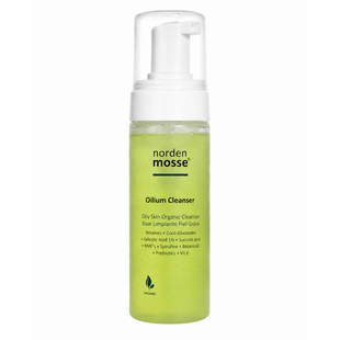 Пінка для вмивання із 1% саліцилової та бурштиновою кислотою Norden Mosse Foam Oilium Cleanser