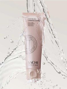 Засіб для очищення шкіри обличчя з шафраном SACHI Skin Saffron Luminous Cleanser