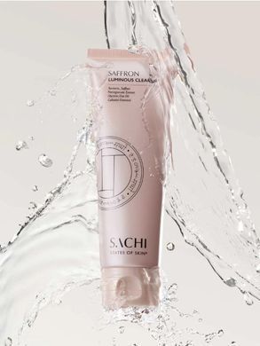 Засіб для очищення шкіри обличчя з шафраном SACHI Skin Saffron Luminous Cleanser