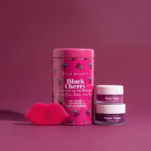 Подарунковий набір для догляду за губами &laquo;Вишня&raquo; NCLA Beauty Black Cherry Lip Care Set