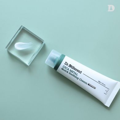 Заспокійливий гель-крем з цинком і трипептидом міді Dr.Different Cica Metal Quick Soothing Cream