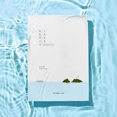 Зволожуюча гелева маска для обличчя ROUND LAB 1025 Dokdo Water Gel Mask Sheet