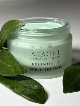 Відновлювальна заспокійлива маска з зеленим чаєм Atache Essentielle Reaffirming Mask Green Tea