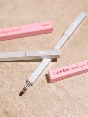 Пензлик-футляр для контурного макіяжу губ та очей Unico Makeup Brush Lip&Eye