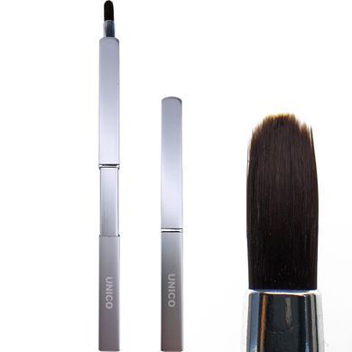 Пензлик-футляр для контурного макіяжу губ та очей Unico Makeup Brush Lip&Eye