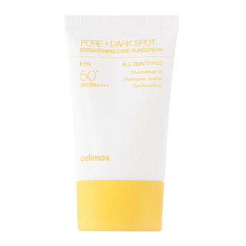 Освітлюючий сонцезахисний крем Celimax Pore+Dark Spot Brightening Care Sunscreen SPF50+ PA++++