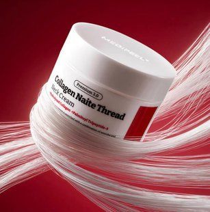 Крем для шиї антивіковий з пептидами та колагеном Medi-Peel Premium 3.0 Collagen Naite Thread Neck Cream