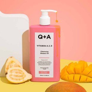 Вітамінізована олія для душу Q+A Vitamin A.C.E Cleansing Shower Oil