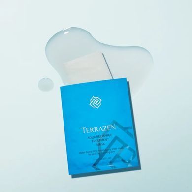 Інтенсивно зволожуюча тканинна маска з гіалуроновим комплексом TERRAZEN AQUA RECHARGE TREATMENT MASK