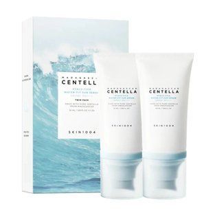 Набір зволожувальних сонцезахисних кремів SKIN1004 Madagascar Centella Hyalu-Cica Water-Fit Sun Serum SPF50+ PA++++