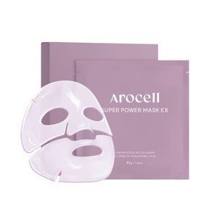 Гідрогелева маска з колагеном та 10 видами гіалуронової кислоти Arocell Super Power Mask EX