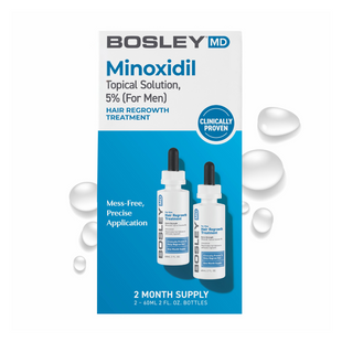 Розчин з міноксидилом 5% Bosley MD для відновлення росту волосся у чоловіків (з піпеткою)