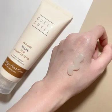 Незмивна відновлююча термозахисна маска для пошкодженого волосся Curly Shyll Hair Cure Mask