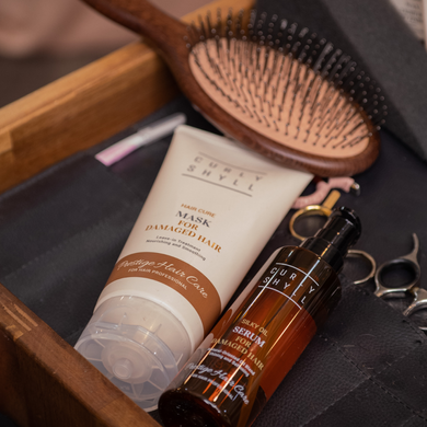 Незмивна відновлююча термозахисна маска для пошкодженого волосся Curly Shyll Hair Cure Mask