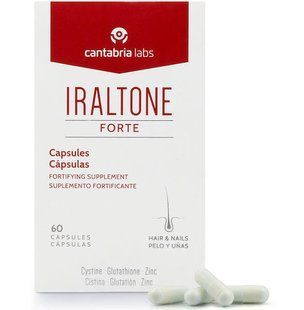 Капсули для лікування ослабленого волосся і нігтів Iraltone Forte Capsules Cantabria labs К-сть 60 шт.
