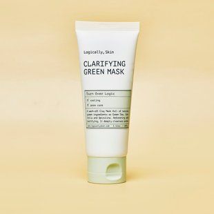 Очищувальна маска з глиною та спіруліною Logically, Skin Clarifying Green Mask