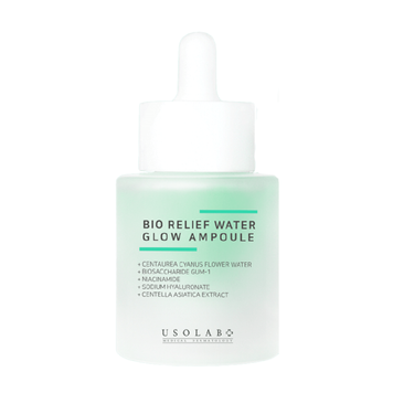 Заспокійлива, гідратуюча та протинабрякова сироватка USOLAB Bio Relief Water Glow Ampoule