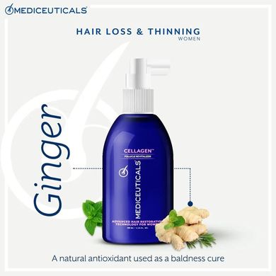 Стимулююча сироватка Mediceuticals Cellagen™ для росту волосся та здоров'я шкіри голови у жінок