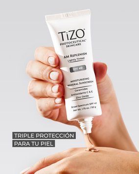 Крем денний поживний з тоном TiZO Photoceutical Skincare AM Replenish Lightly Tinted SPF 40