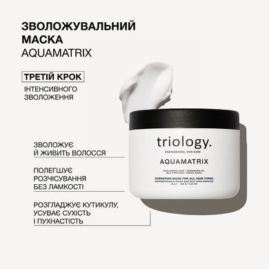 Зволожувальна маска для всіх типів волосся Triology. Aquamatrix